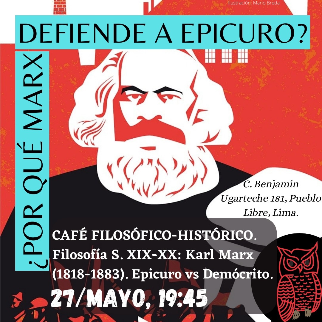 Café Filosófico-Histórico Karl Marx Epicuro-Demócrito Nº 1067