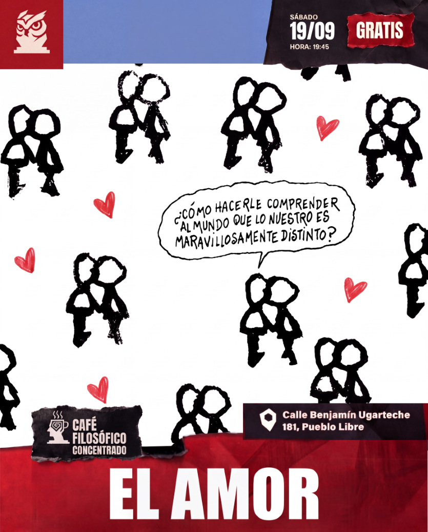 Café 1208, 19 de setiembre 2026. Café Filosófico Concentrado El Amor
