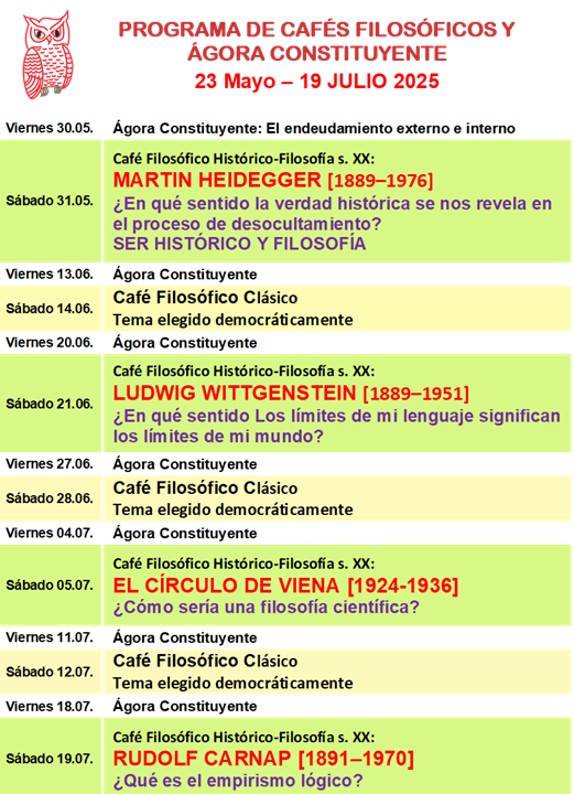 Programa 23 Mayo - 19 Julio 2025